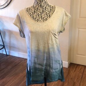 Free people tie dye tunic tee XS